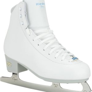 Riedell Patines de hielo Topaz para adultos, patines de hielo competitivos con hoja Capri de acero inoxidable Riedell Patines de hielo Topaz para adultos, patines de hielo competitivos con hoja Capri de acero inoxidable