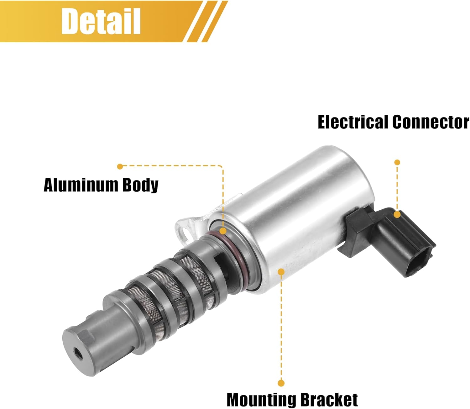 X AUTOHAUX Reemplazo de solenoide de control de sincronización de válvula variable del árbol de levas del motor No.15830-PNB-003 para Honda Civic