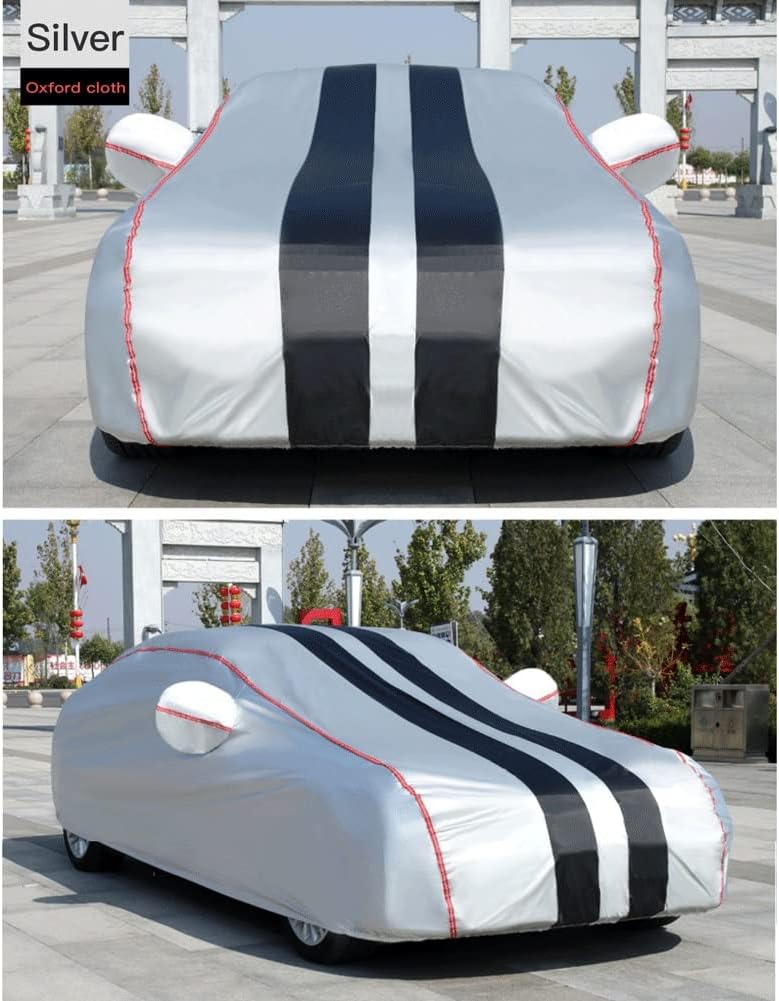Car Cover Outdoor for Dacia SanderoSpringStepway, Car Cover Waterproof Breathable Large, Car Cover Summer,Sun UV Resistent Dustproof Custom,Oxford