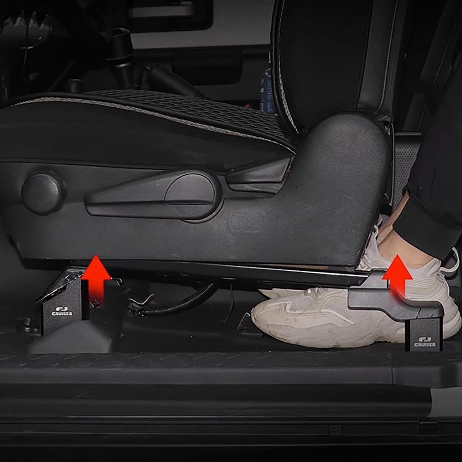 Espaciadores de asiento para Toyot FJ Cruiser 2007-2022 Kit de elevación de asiento, accesorios Inter (2 juegos)