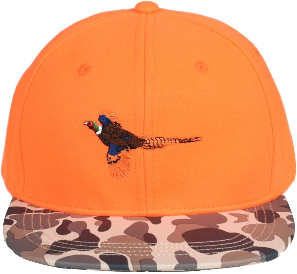 Performance Outdoorsman Snapback – Sombrero de camión con ala plana, bordado de animales único