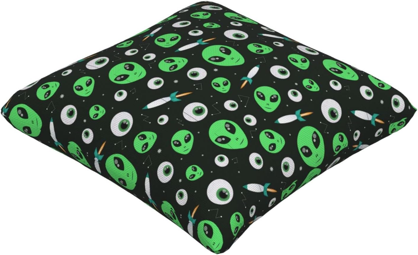 Alien – Funda de almohada cuadrada decorativa suave, funda de cojín, decoración del hogar para sofá, cama, silla, 20 x 20 pulgadas