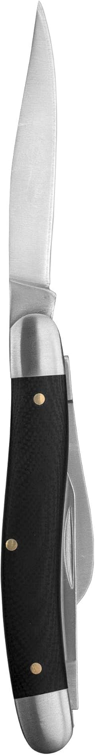 Kershaw Cuchillos de bolsillo clásicos Slipjoint, mango G10 con diseño de madera antigua, versiones de 1, 2 y 3 cuchillas