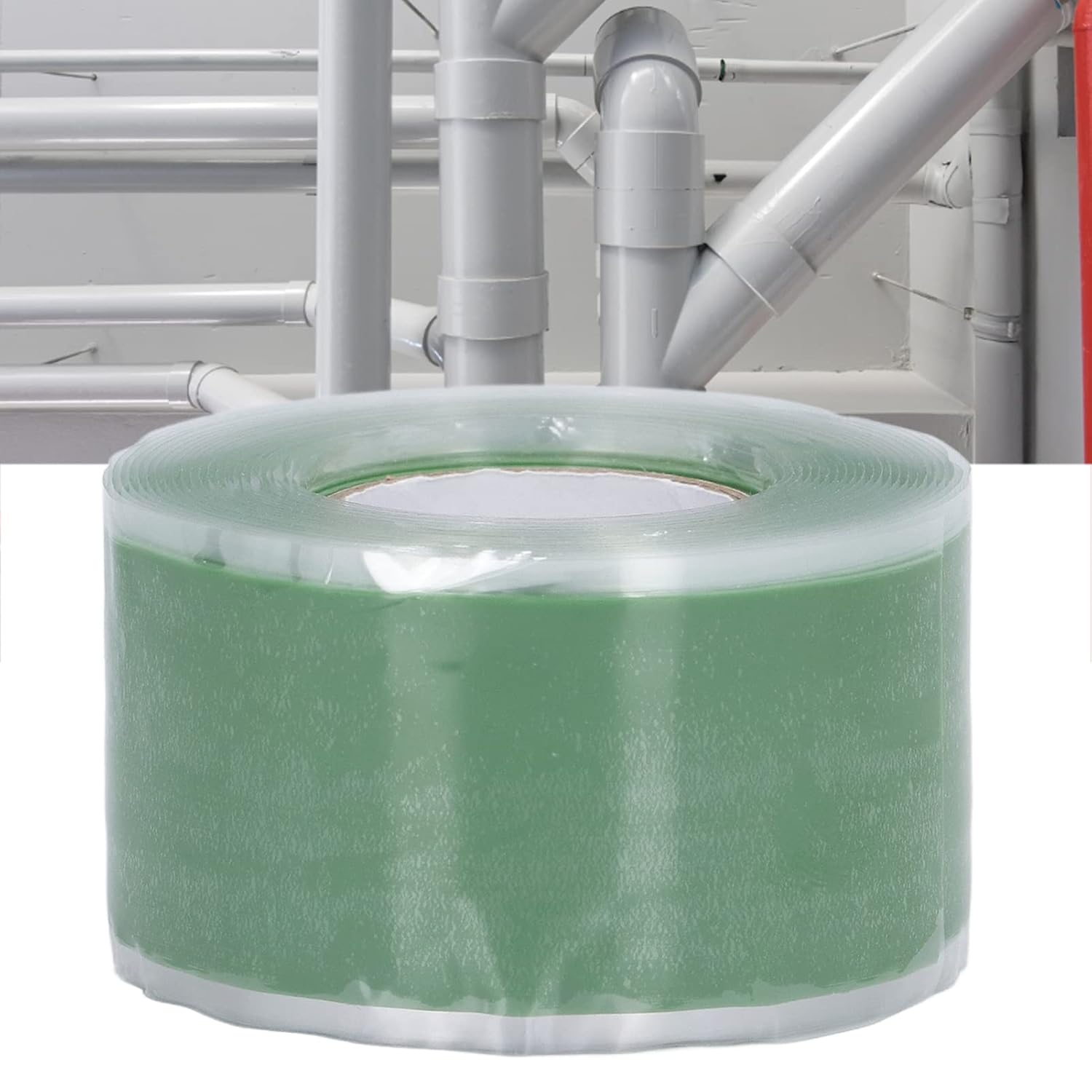 Cinta adhesiva industrial, 9.8 ft, impermeable, a prueba de polvo, de silicona, autofusible, autoadhesiva, buen sellado, 710 PSI, cinta de parche de