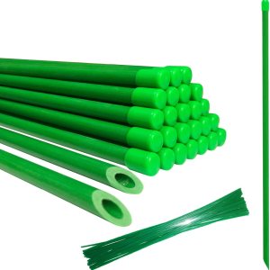 Estacas de jardín de fibra de vidrio de 5 pies, estacas de tomate, estacas para plantas (paquete de 30), satisface las necesidades de crecimiento de Estacas de jardín de fibra de vidrio de 5 pies, estacas de tomate, estacas para plantas (paquete de 30), satisface las necesidades de crecimiento de