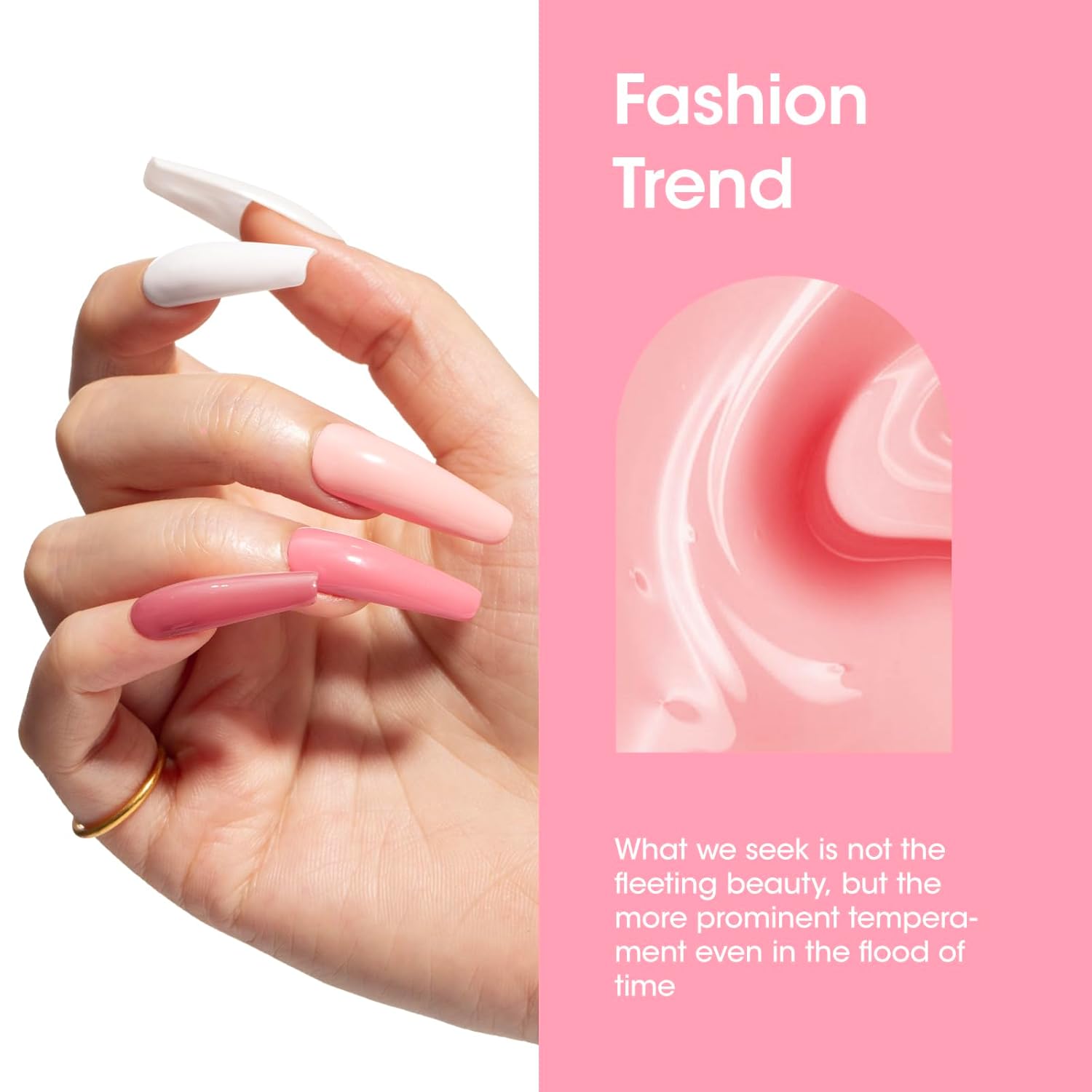 Gellen Juego de esmaltes de uñas de gel, 6 colores de caramelo brillante, tonos dulces frescos, de verano a la moda, femenino, curado UV, regalo