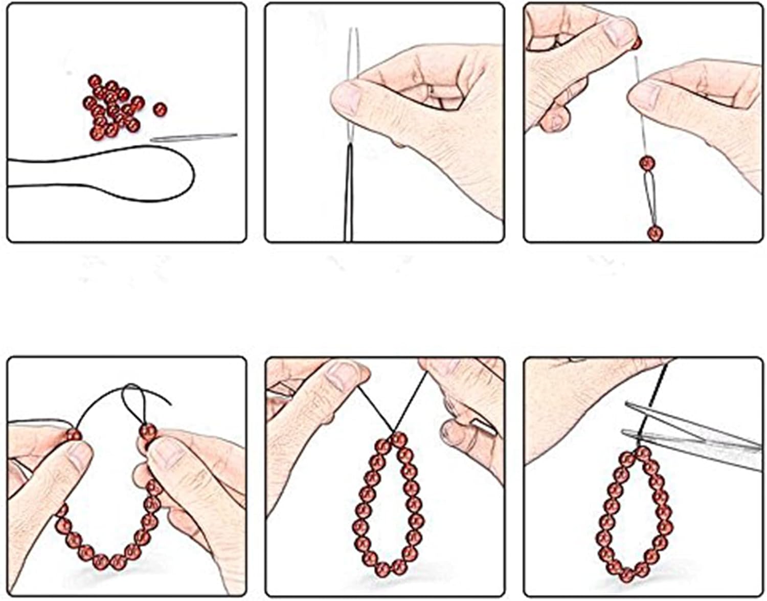 100 cuentas de ágata a rayas coloridas naturales de 0.236 pulgadas para la fabricación de joyas, cuentas espaciadoras redondas, cuentas redondas de