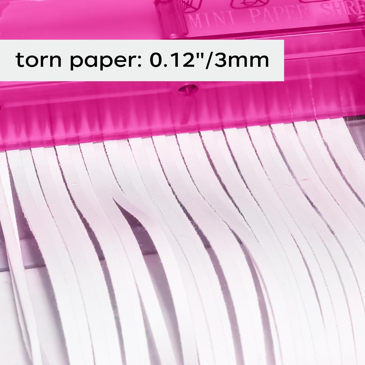 JIKIOU Mini trituradora de mano Trituradora de papel portátil Trituradora manual Documentos Herramienta de corte de papel para oficina en casa