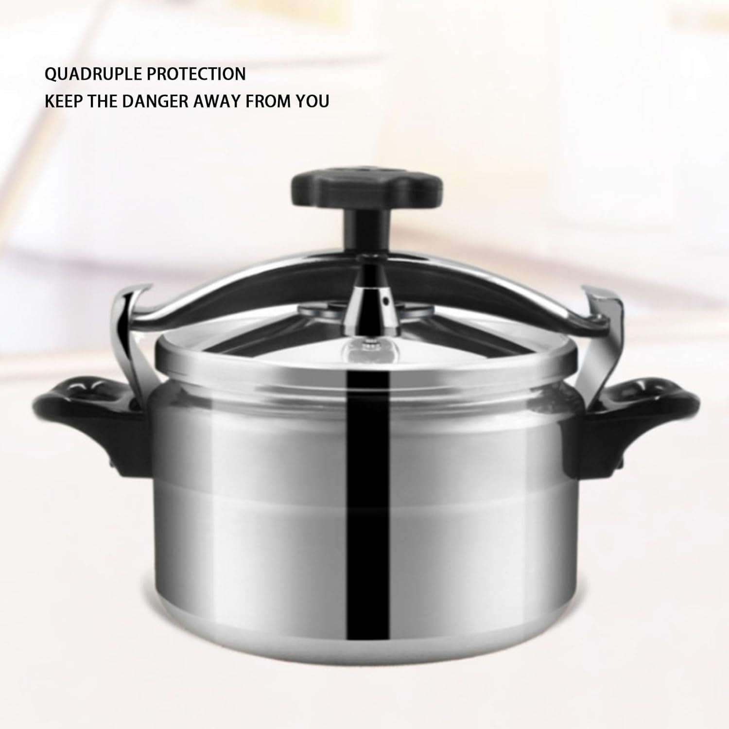 Cocina eficiente y segura con la olla a presión a prueba de explosiones de gran capacidad, ideal para estufas de gas y cocinas de inducción,