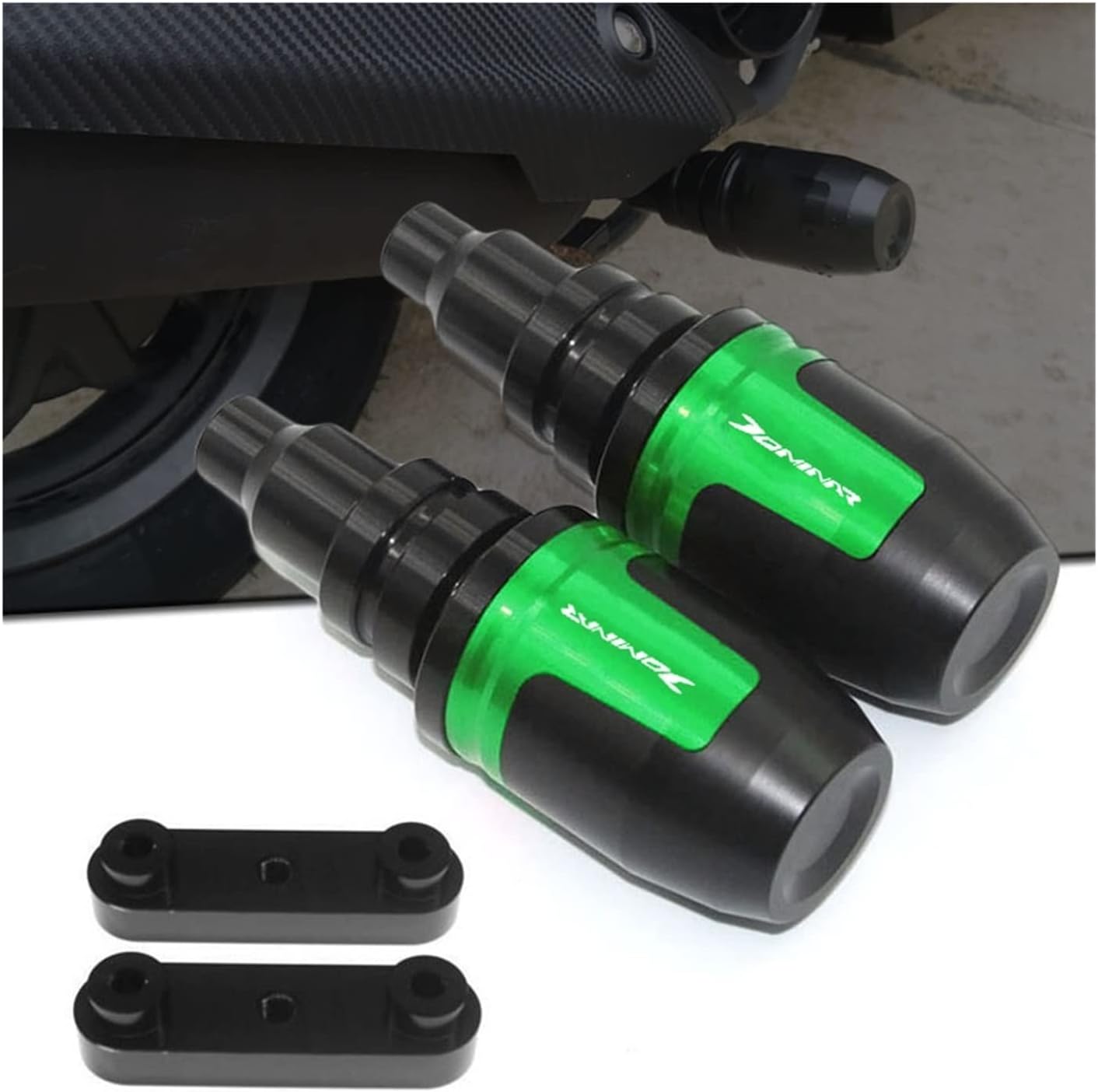 Protectores cónicos profesionales aptos para Bajaj Dominar 400 motocicleta CNC Falling Protection Frame Slider Carenado Guardia Crash Powersports