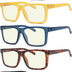 Eyekepper Paquete de 5 lentes de lectura de gran tamaño con bloqueo de luz azul para lectores grandes +0.0 Eyekepper Paquete de 5 lentes de lectura de gran tamaño con bloqueo de luz azul para lectores grandes +0.0