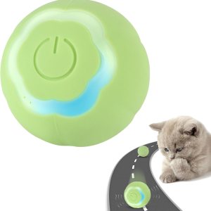 Juguete interactivo inteligente 2.0 para gatos, bola rodante automática con luces coloridas y diseño floral, recargable por USB, activa los Juguete interactivo inteligente 2.0 para gatos, bola rodante automática con luces coloridas y diseño floral, recargable por USB, activa los