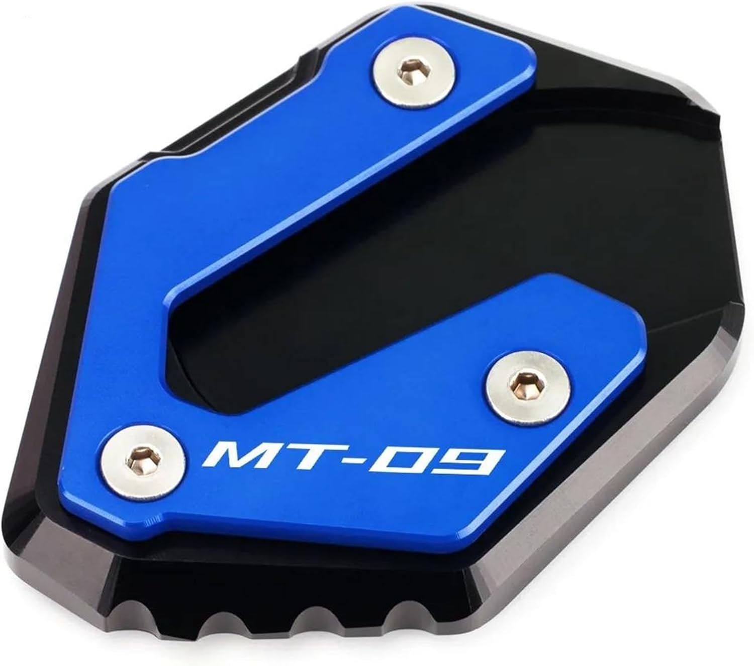 Motorcycle Kickstand Foot Side Stand Extension Pad Support Plate Enlarge for Yamaha MT09 MT-09 FJ09 Tracer 9 XSR900 2014-2022 (Size  MT09 – Black)