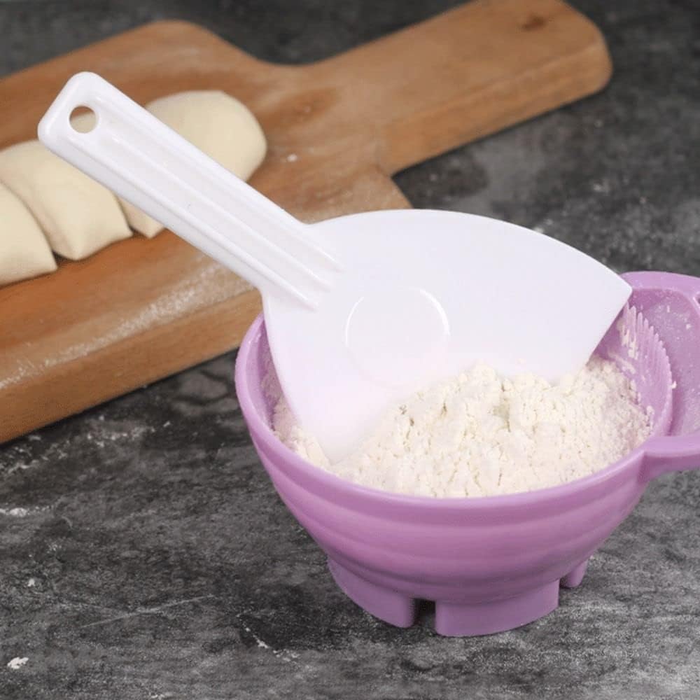 Raspadores de masa de plástico con asa, raspadores de pasteles, herramientas más suaves para decoración de pasteles, pan y pasteles, raspador de