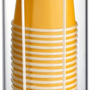 KIMCHOMERSE Dispensador de tazas de baño, dispensador de tazas de enjuague bucal, soportes pequeños de papel para almacenamiento de tazas de KIMCHOMERSE Dispensador de tazas de baño, dispensador de tazas de enjuague bucal, soportes pequeños de papel para almacenamiento de tazas de