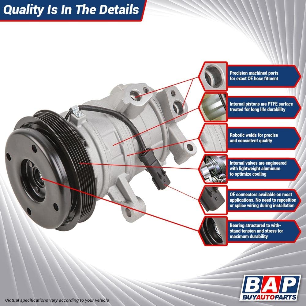 Compresor de CA y embrague de AC para Volkswagen VW Golf Jetta Mk4 nuevo escarabajo Audi TT – BuyAutoParts 60-01476NA NUEVO