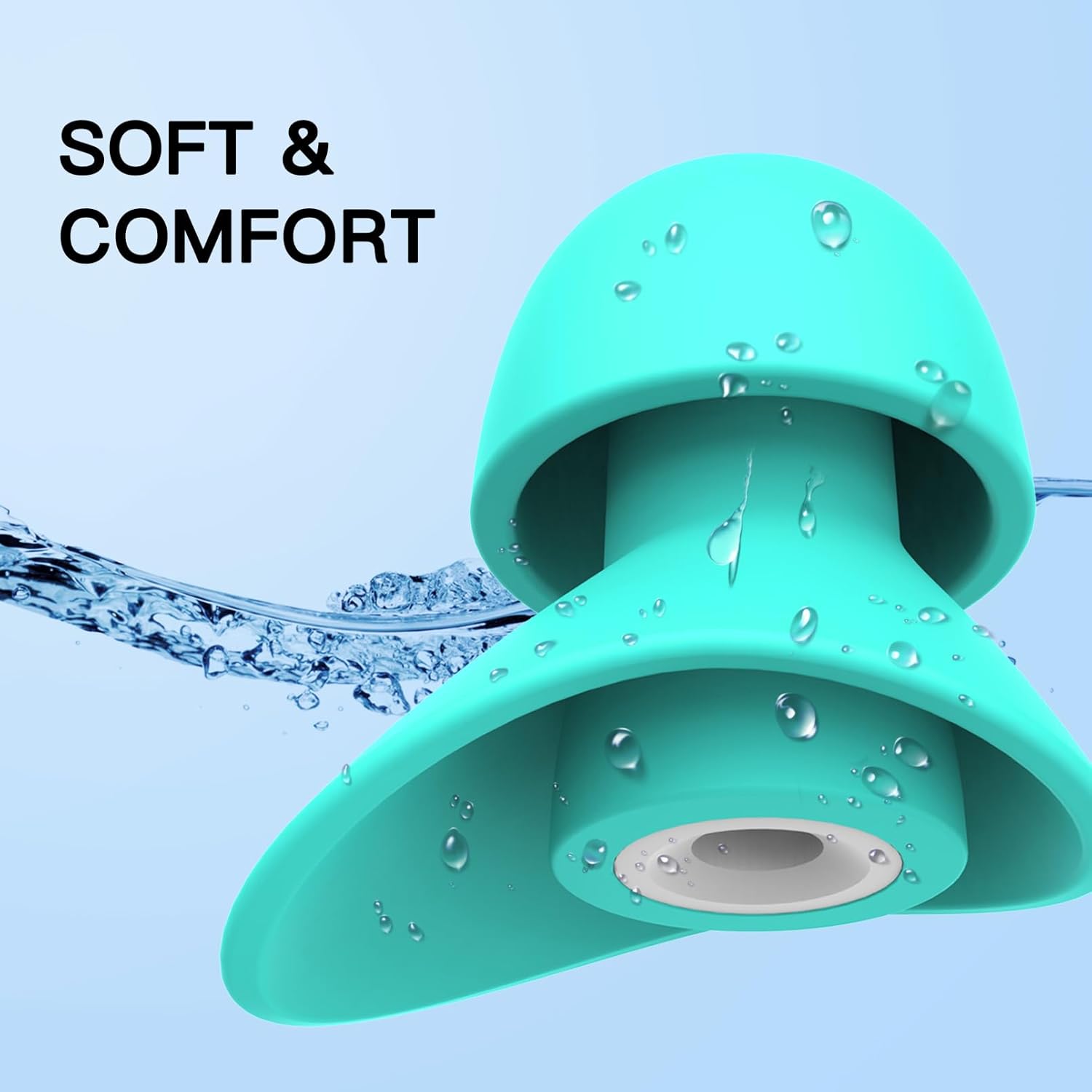 Tapones para los oídos para nadar niños, 2 pares de tapones para los oídos de natación de agua con estuche delicado para niños, cómodos tapones