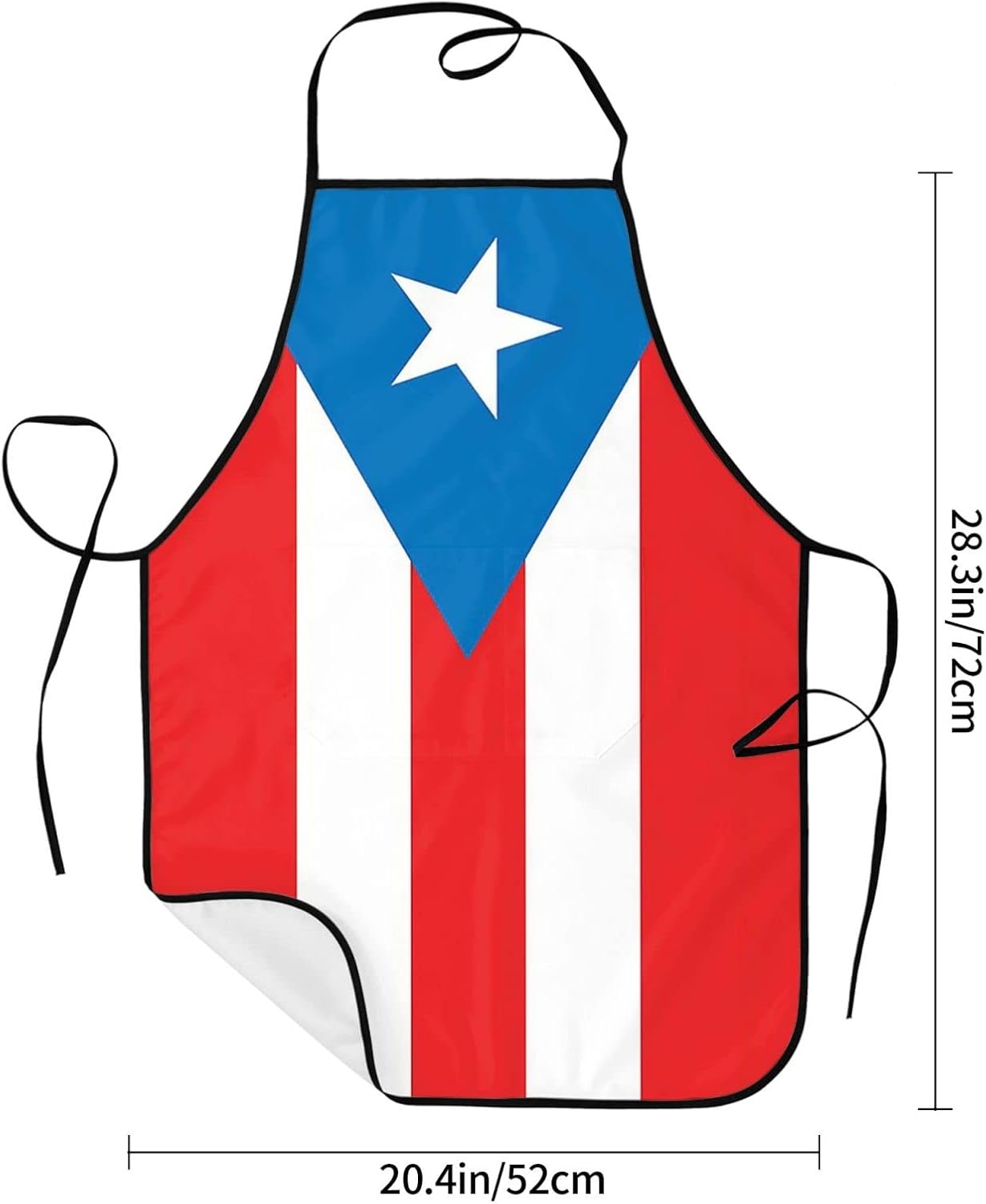 bzaxxqi Aaprones con bandera de Puerto Rico, delantales de Puerto Rico para hombres y mujeres con bolsillos, delantal de chef ajustable para cocinar