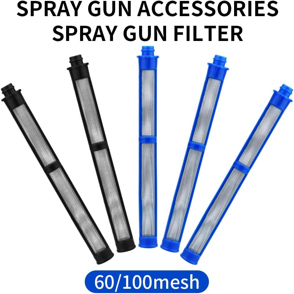 Filtro de pistola pulverizadora sin aire 287032 y 287033 compatible con Graco Adecuado para pistola rociadora Contratista II y FTx II Latex 60 Mesh