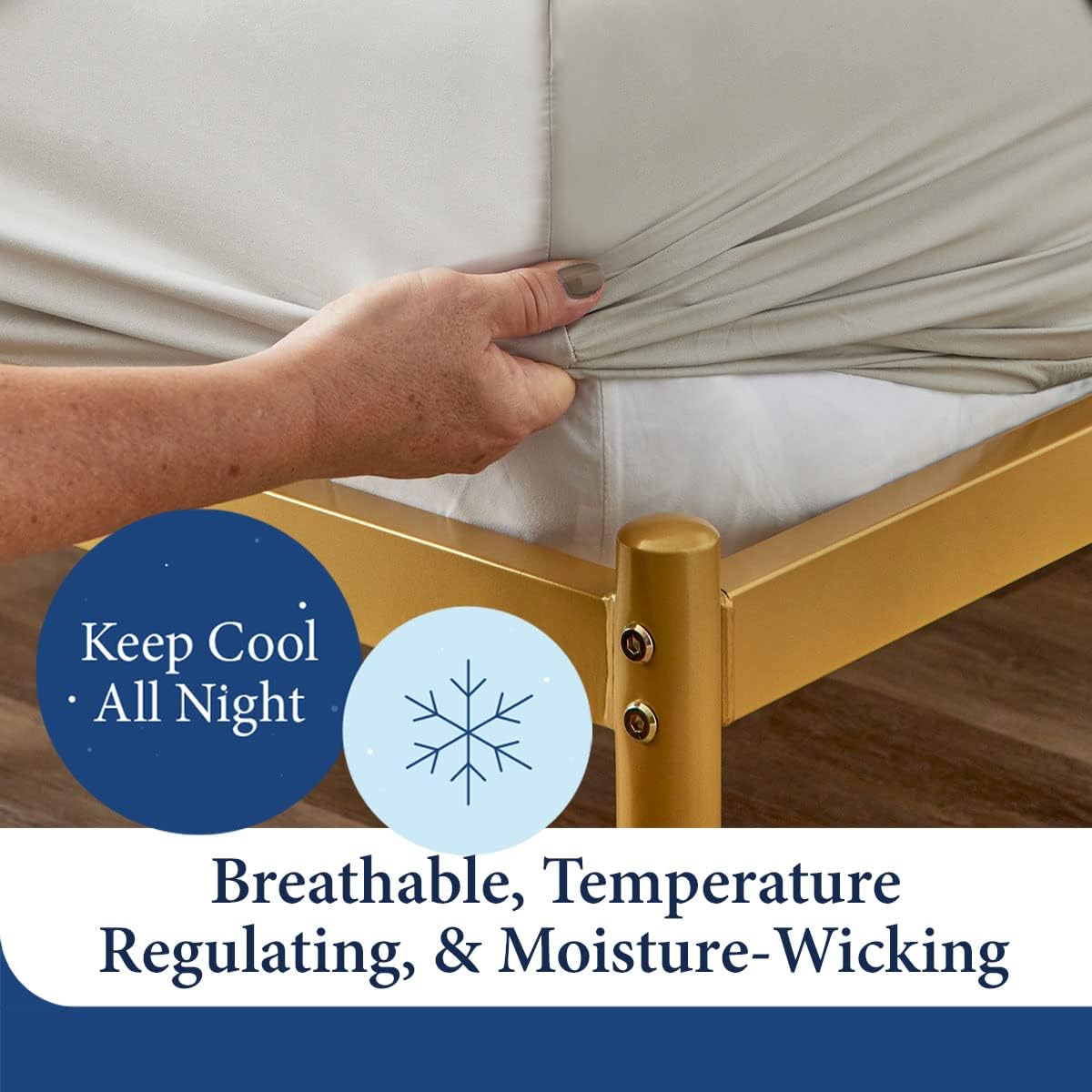 Cosy House Collection – Juego de sábanas de bambú de lujo, mezcla de ropa de cama hipoalergénica de fibra de bambú natural, tela hipoalergénica