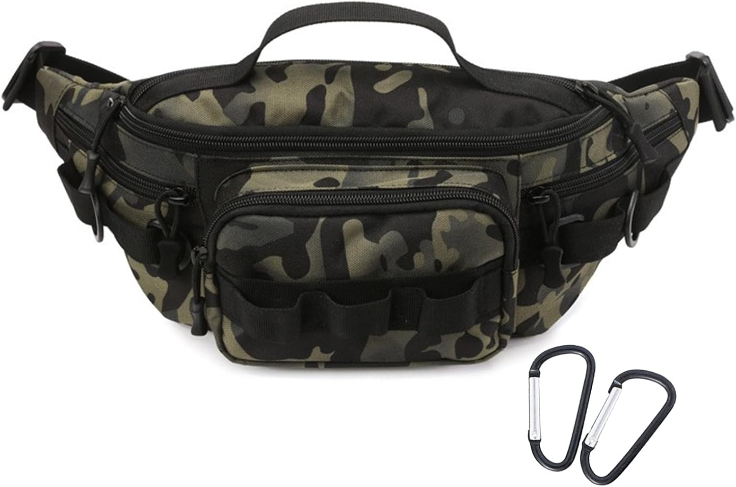 Cangurera táctica, pequeña bolsa de aparejos de pesca, resistente al agua, bolsas de cintura militares portátiles para almacenamiento de pesca al