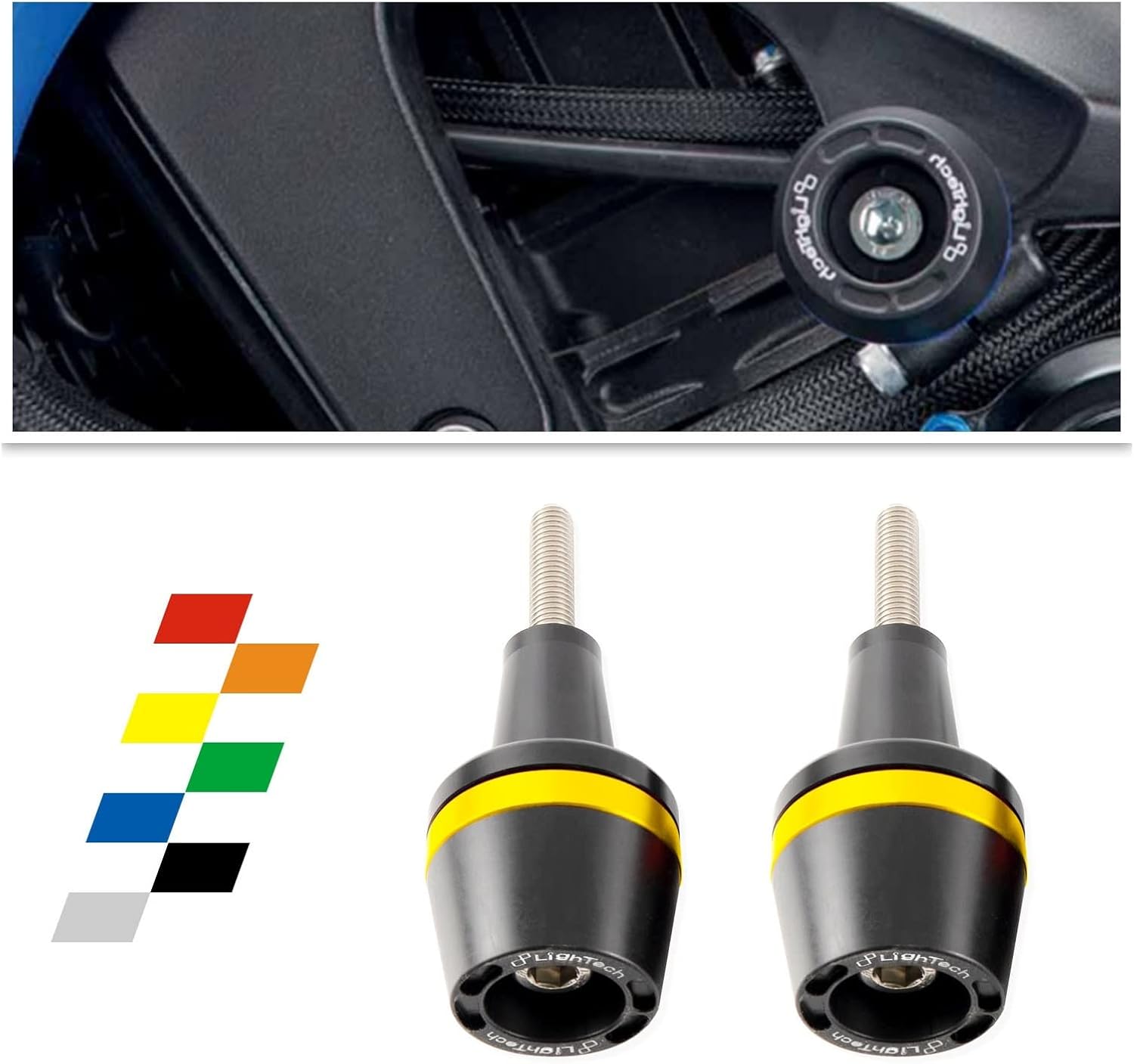 Protectores cónicos profesionales aptos para Yamaha MT-03 MT-09 FZ-09 XSR900 FZ-1N FZ1000 FZ-8N FZ800 Moto Frame Sliders Protector de choque