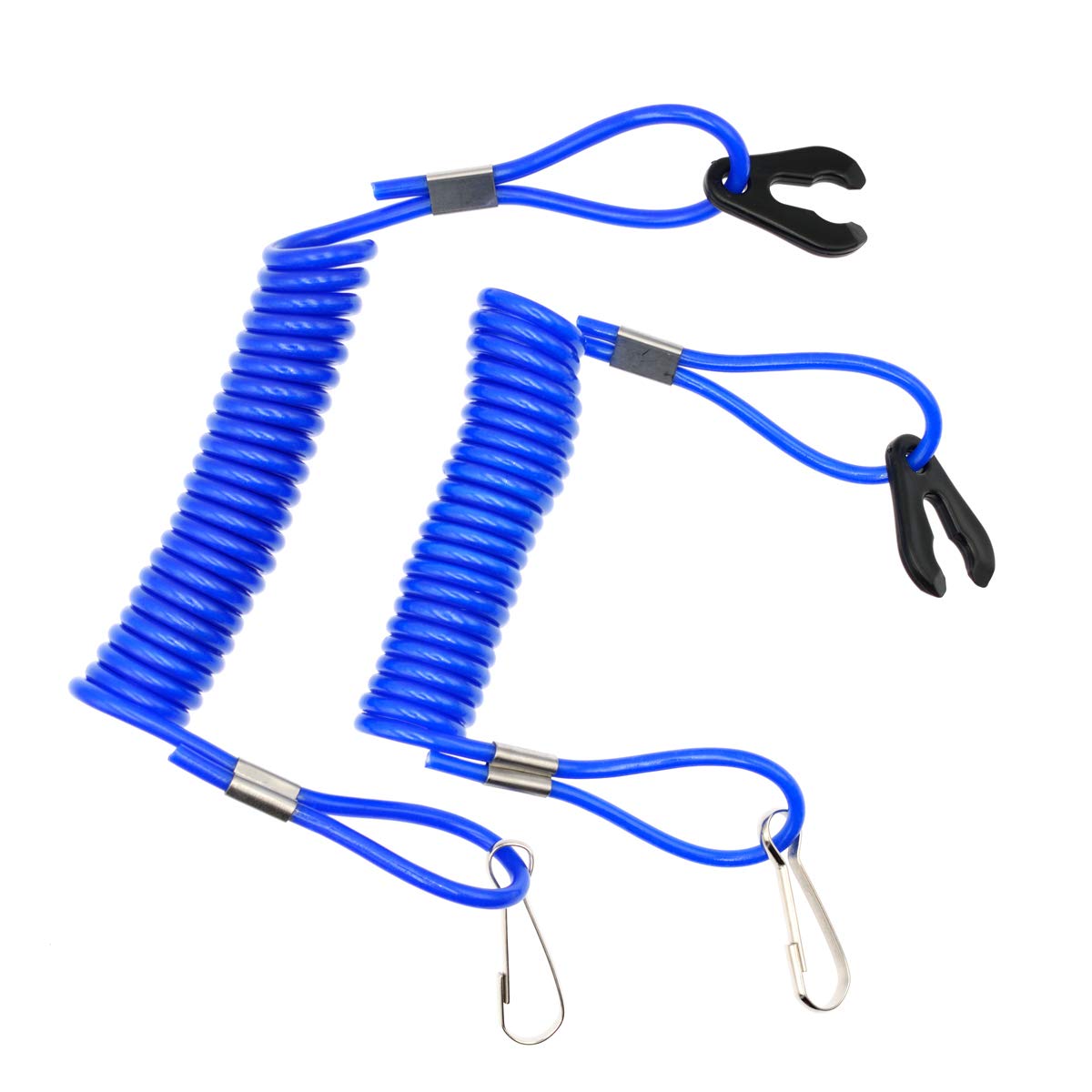 2 unids fuera de borda de encendido del motor de emergencia PWC Jet Ski WaveRunner Key Lanyard Stop Kill Switch Seguridad para Yamaha
