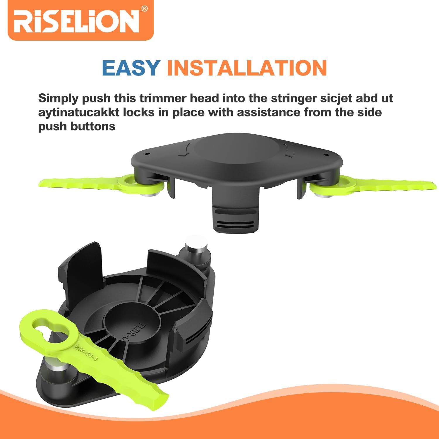 Cabezal de cuchilla para malezas, compatible con desbrozadoras Ryobi de 18 voltios, 24 voltios y 40 voltios, puede reemplazar el cabezal recortador