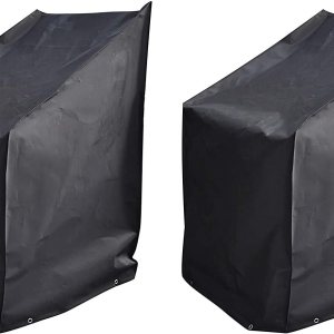 Black Series – 2 fundas para sillas apilables resistentes al agua (26″ WX34 DX45 H) Black Series – 2 fundas para sillas apilables resistentes al agua (26″ WX34 DX45 H)