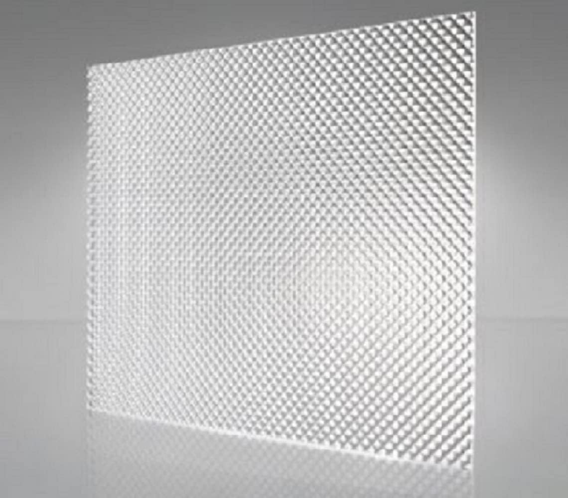 Fluorolite Plastics  Panel de iluminación prismático acrílico transparente  Paquete de 20  Tamaño 22.5 x 46.5 pulgadas  Grosor de 0.100 pulgadas