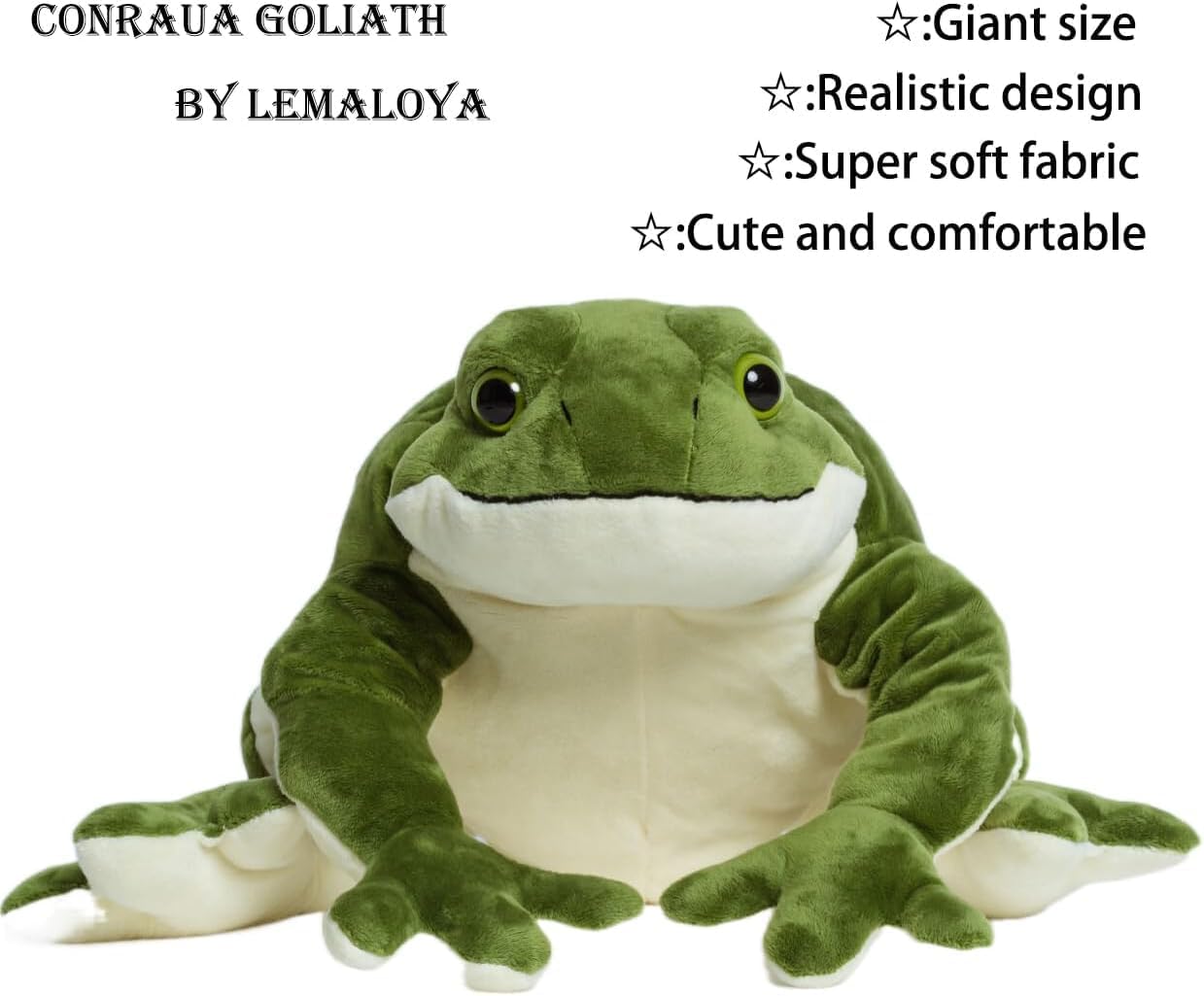 Giant Frog Stuffed Animal Large Plush Frog Soft Toy (23 inches)