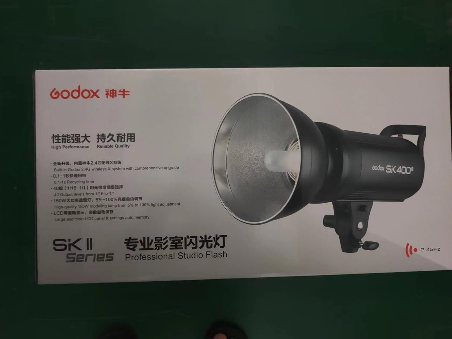 GODOX SK400II Estudio Estroboscópico Flash Light 400W GN65 5600K 150W Modelado Lámpara Profesional Speedlite para Estudio Retrato Fotografía