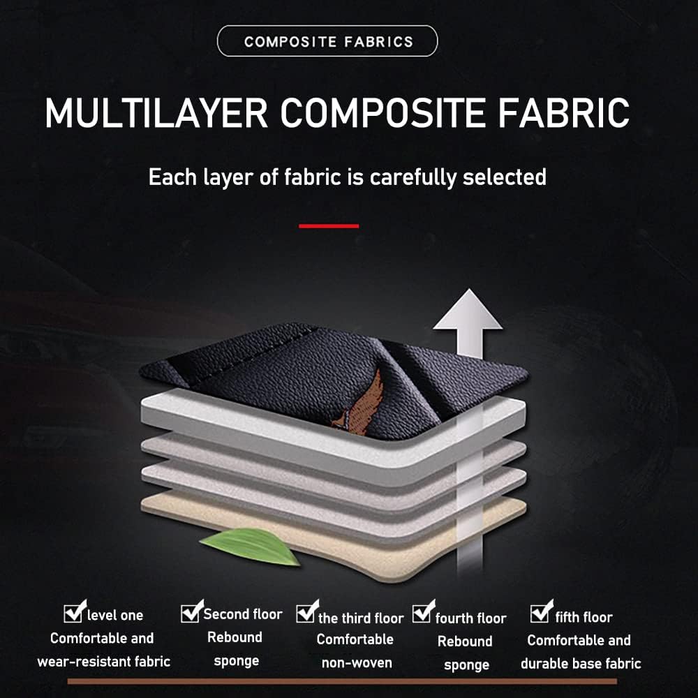 Juego completo de fundas de asiento de automóvil de ajuste universal para Audi A5 2010-2023, juegos interiores de automóvil de piel sintética con