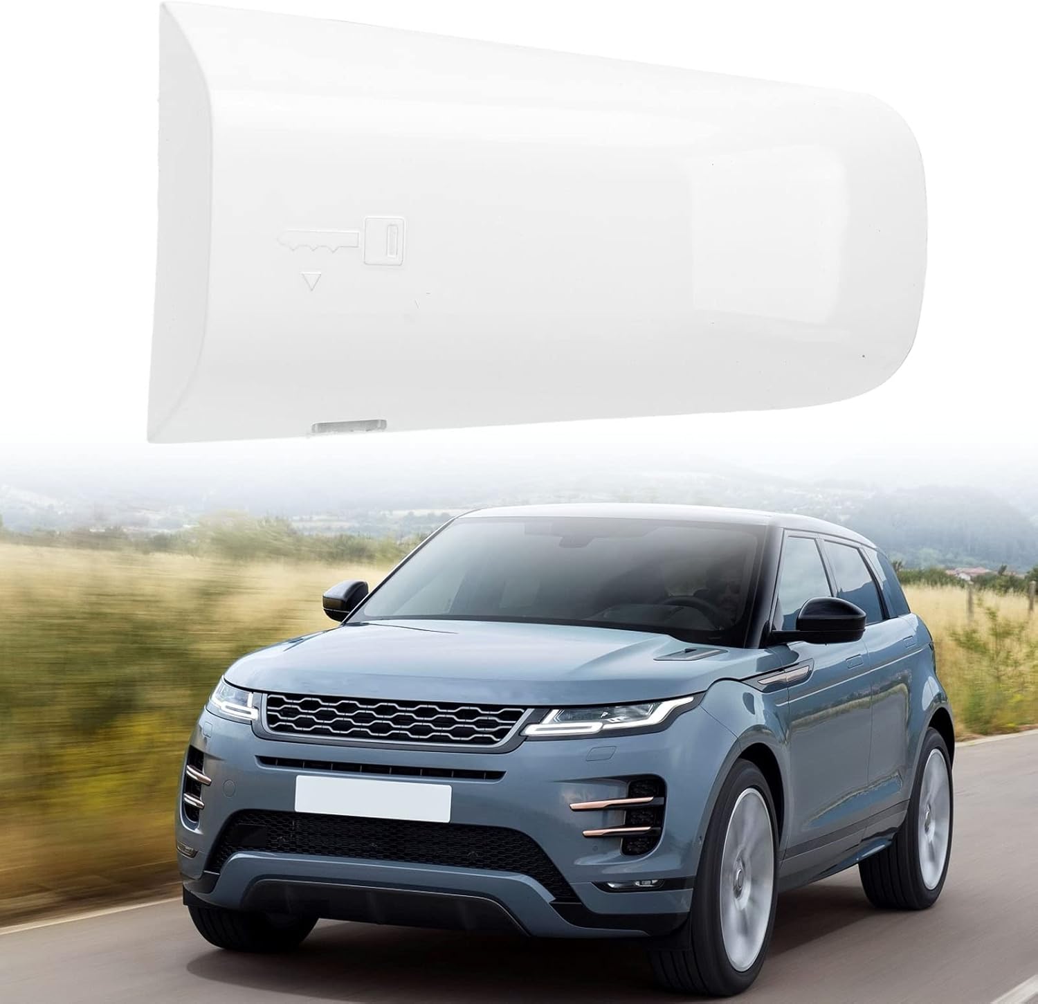Acouto Tapa de manija de puerta de coche derecha, para Land Rover Range Rover Evoque 20112019 cubierta de manija de puerta de coche blanca LR048299