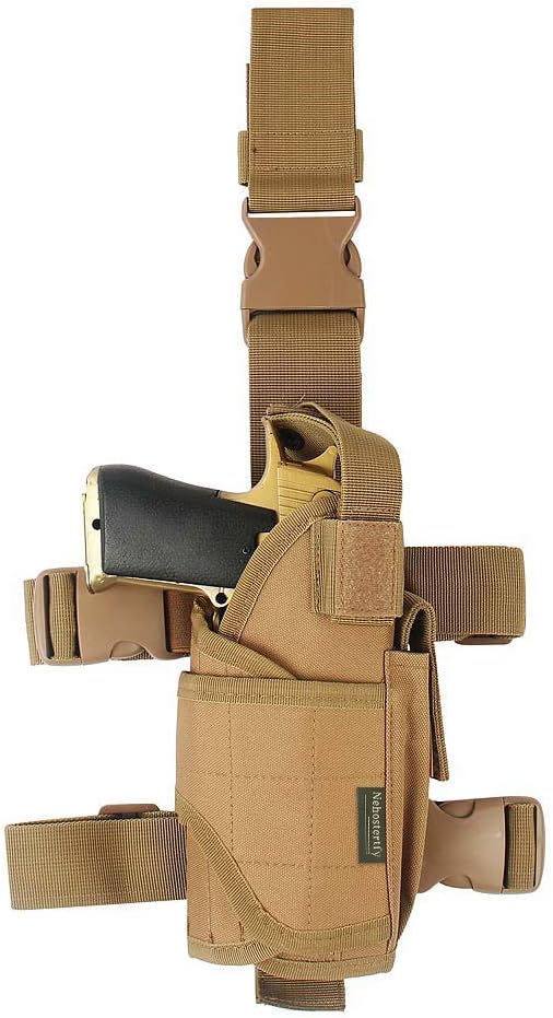 Funda de pierna caída, arnés de pierna táctica para muslos para diestros