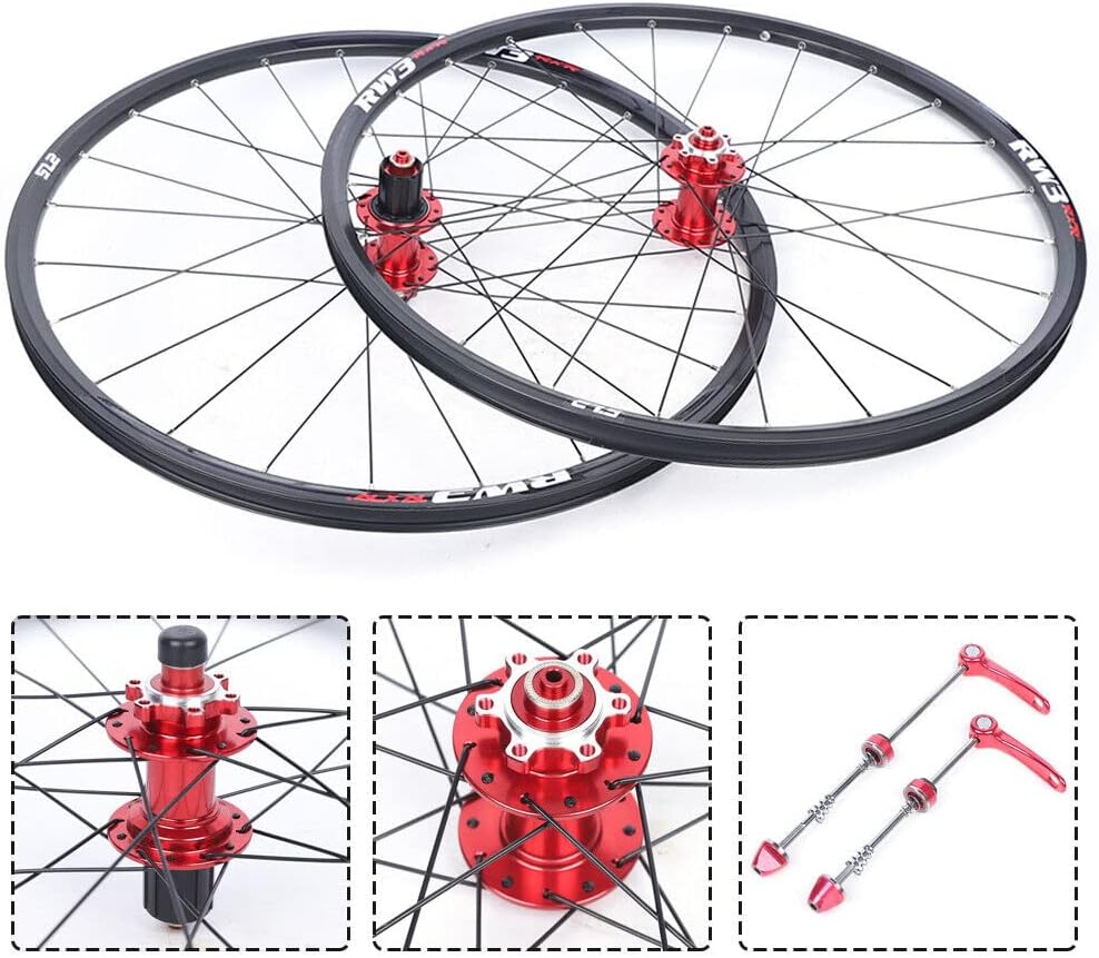 Juego de ruedas MTB de 27.5 pulgadas, disco de bicicleta MTB delantero y trasero, cubo de 891011 velocidades, 120 anillos, adecuado para ruedas de