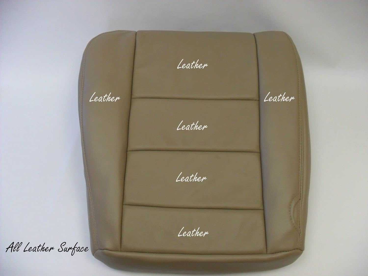 2002 a 07 para Ford F-250 Lariat Driver & Passenger Bottom Fundas de asiento de cuero TAN