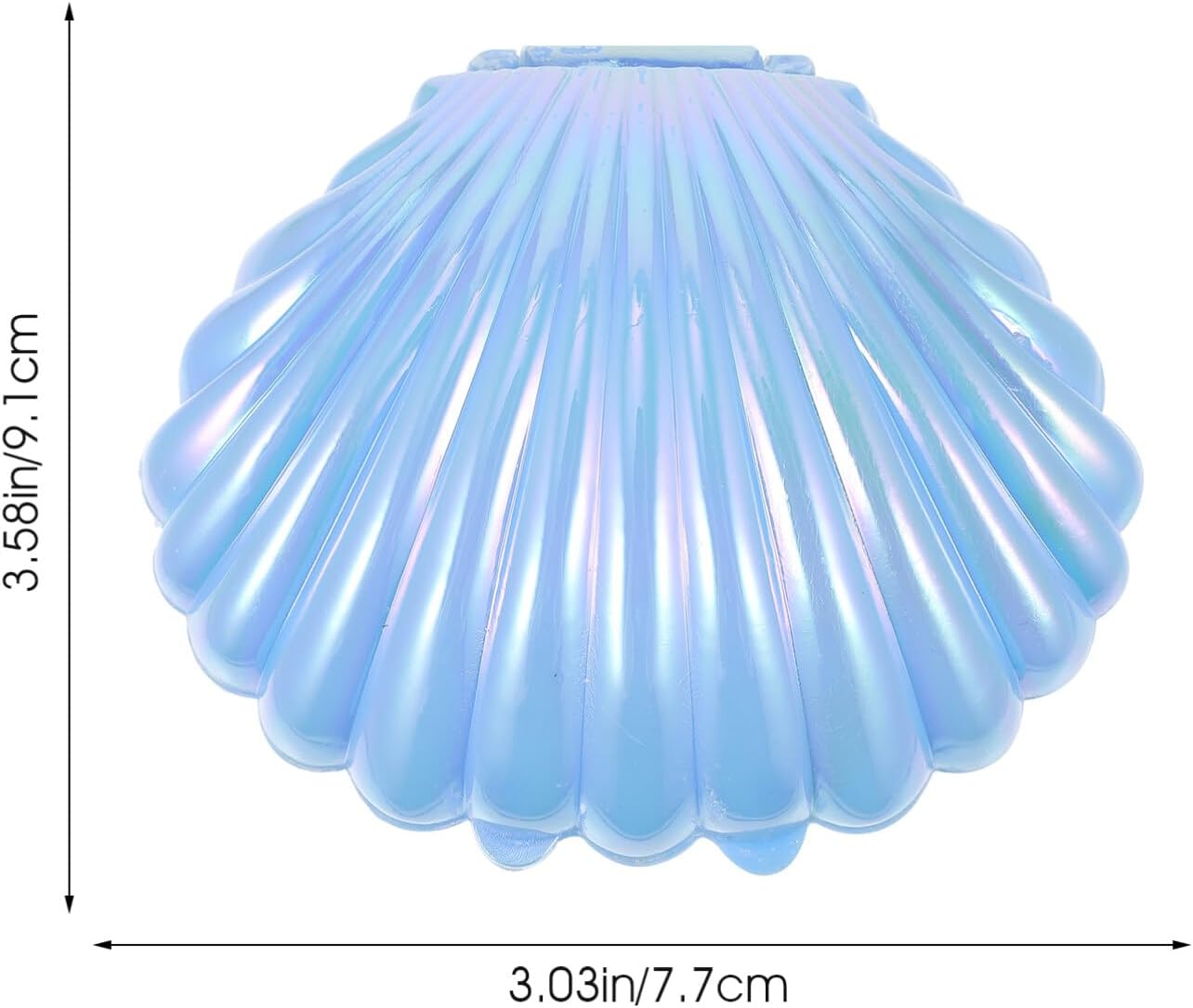 Gadpiparty Cajas de dulces de conchas marinas, 10 piezas de plástico para boda, caja de almacenamiento de conchas marinas, caja de joyería, cajas de