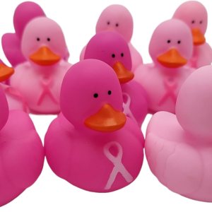 Pink Ribbon – Patos de goma para concientización sobre el cáncer de mama (2 pulgadas), tamaño estándar. (paquete de 12) lindos juguetes de piscina Pink Ribbon – Patos de goma para concientización sobre el cáncer de mama (2 pulgadas), tamaño estándar. (paquete de 12) lindos juguetes de piscina