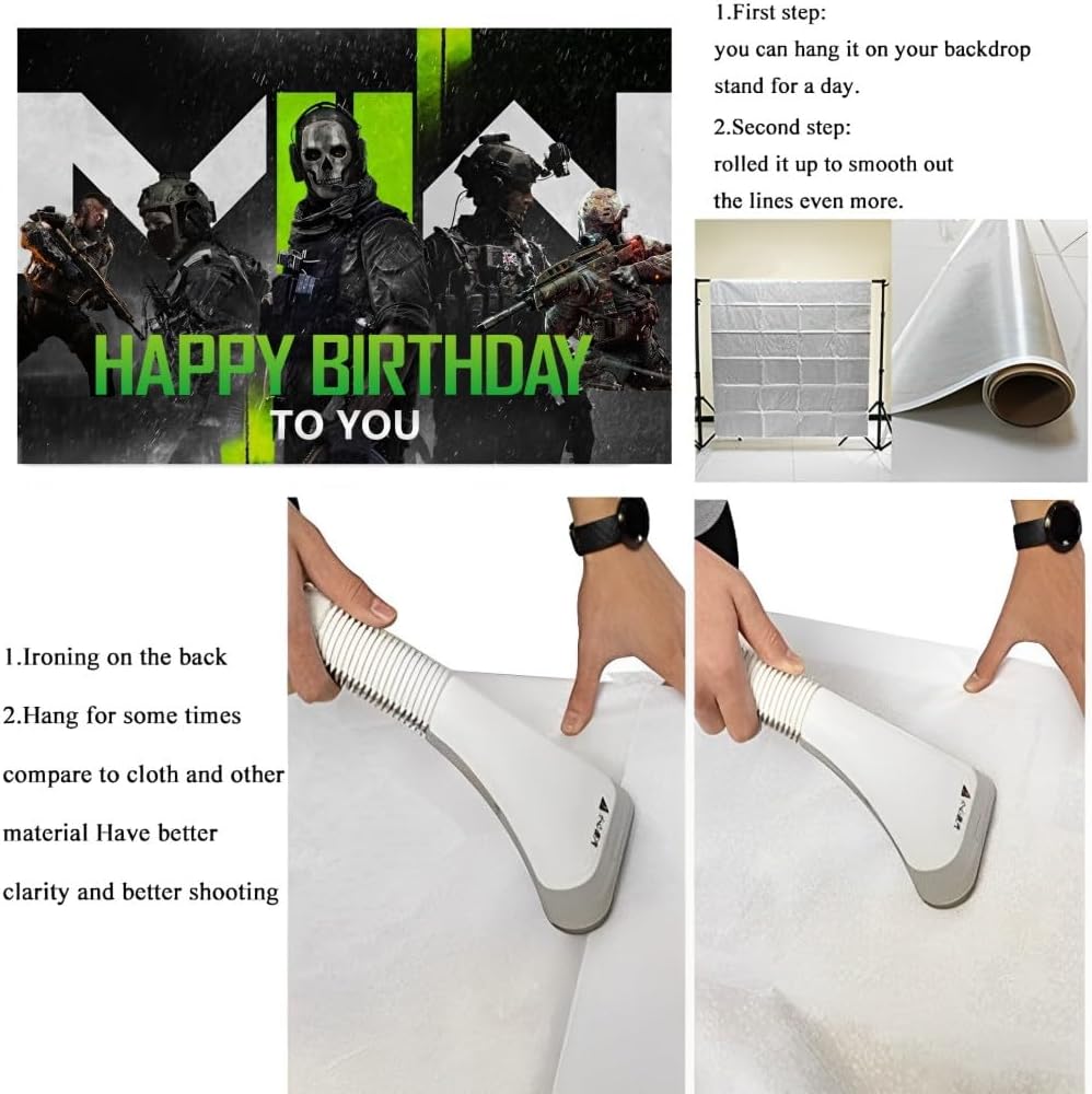 Decoración de cumpleaños con texto en inglés Game Call para decoración de cumpleaños (5 x 3 pies)