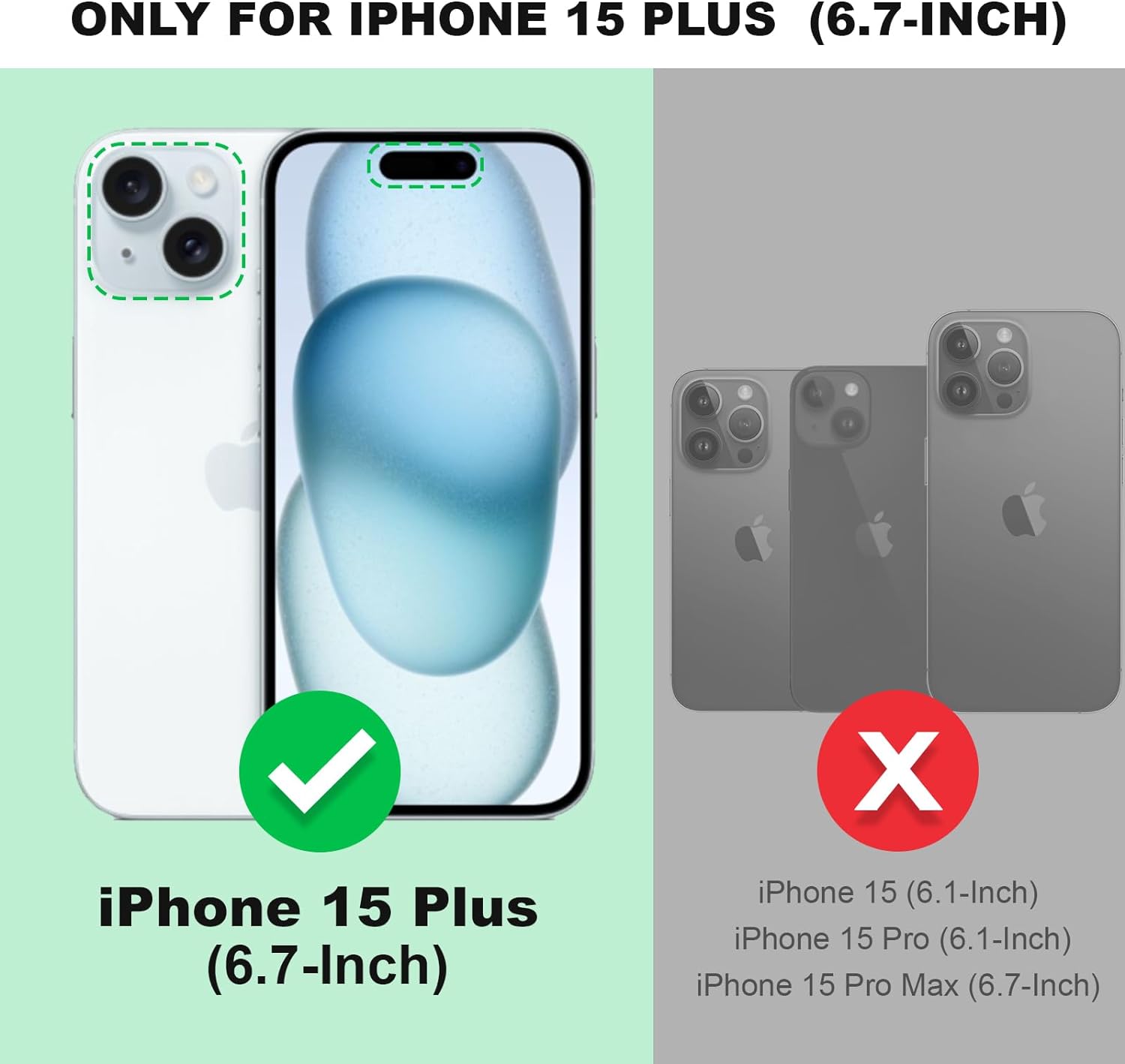 Silverback Funda transparente para iPhone 15 Plus con soporte de anillo, amortiguador de golpes, a prueba de golpes, funda para iPhone 15 Plus de