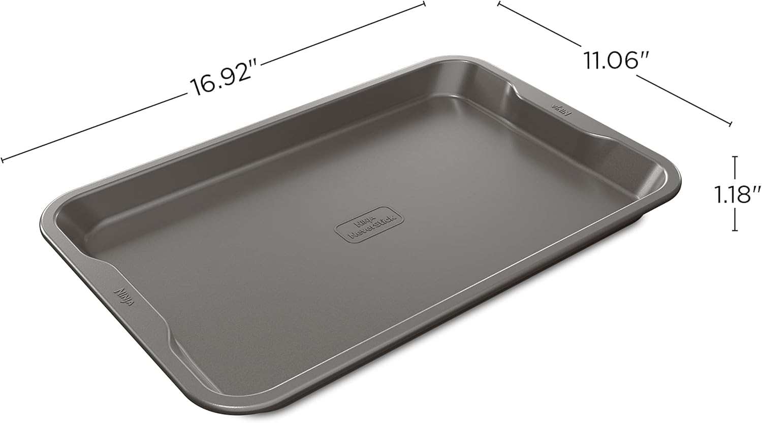 Ninja B30015 Foodi NeverStick Premium – Bandeja para hornear de 10 x 15 pulgadas, antiadherente, apta para horno hasta 500F, apta para lavavajillas,