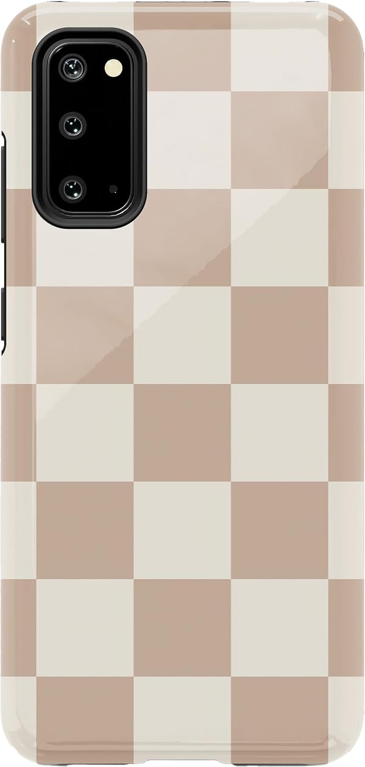 Casely Galaxy S20  Fit Check  Funda para Samsung con tablero de ajedrez neutro esencialGalaxy S20