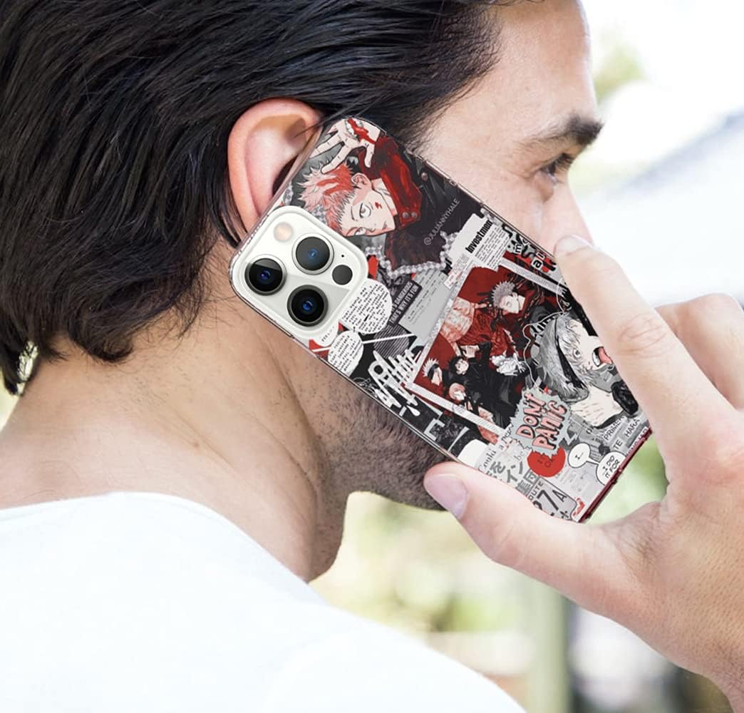 Funda compatible con iPhone 11 Gojo Satoru, Yuji Itadori Cool Anime Boys  Jujutsu Kaisen funda de silicona suave TPU funda protectora para teléfono