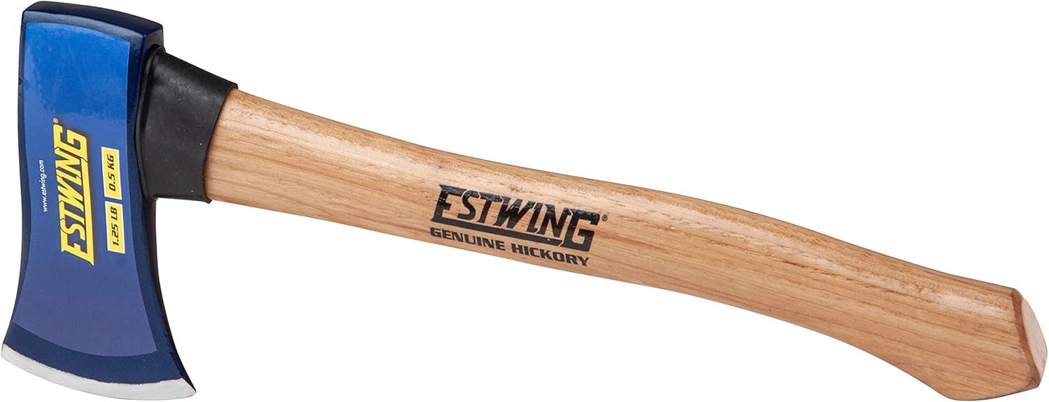 Estwing Hacha, mango de 14 pulgadas, cabeza de 1.25 libras con mango de madera de nogal, modelo #62370