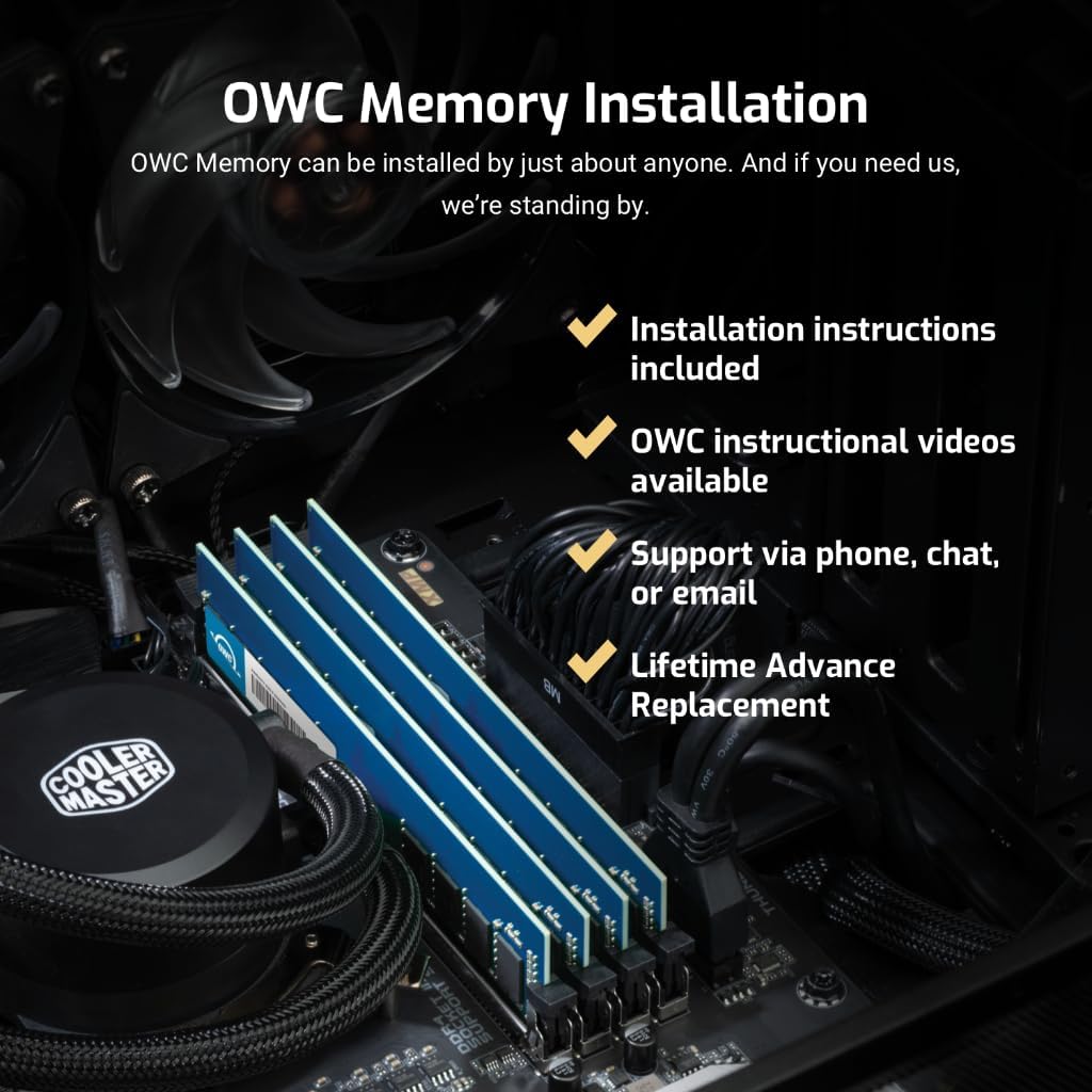 OWC Reemplazo de 32 GB para QNAP RAM-32GDR4S0-UD-2666 32GB DDR4 2666 PC4-21300 CL19 2Rx8 288-pin 1.2V sin ECC sin búfer DIMM módulo RAM actualización