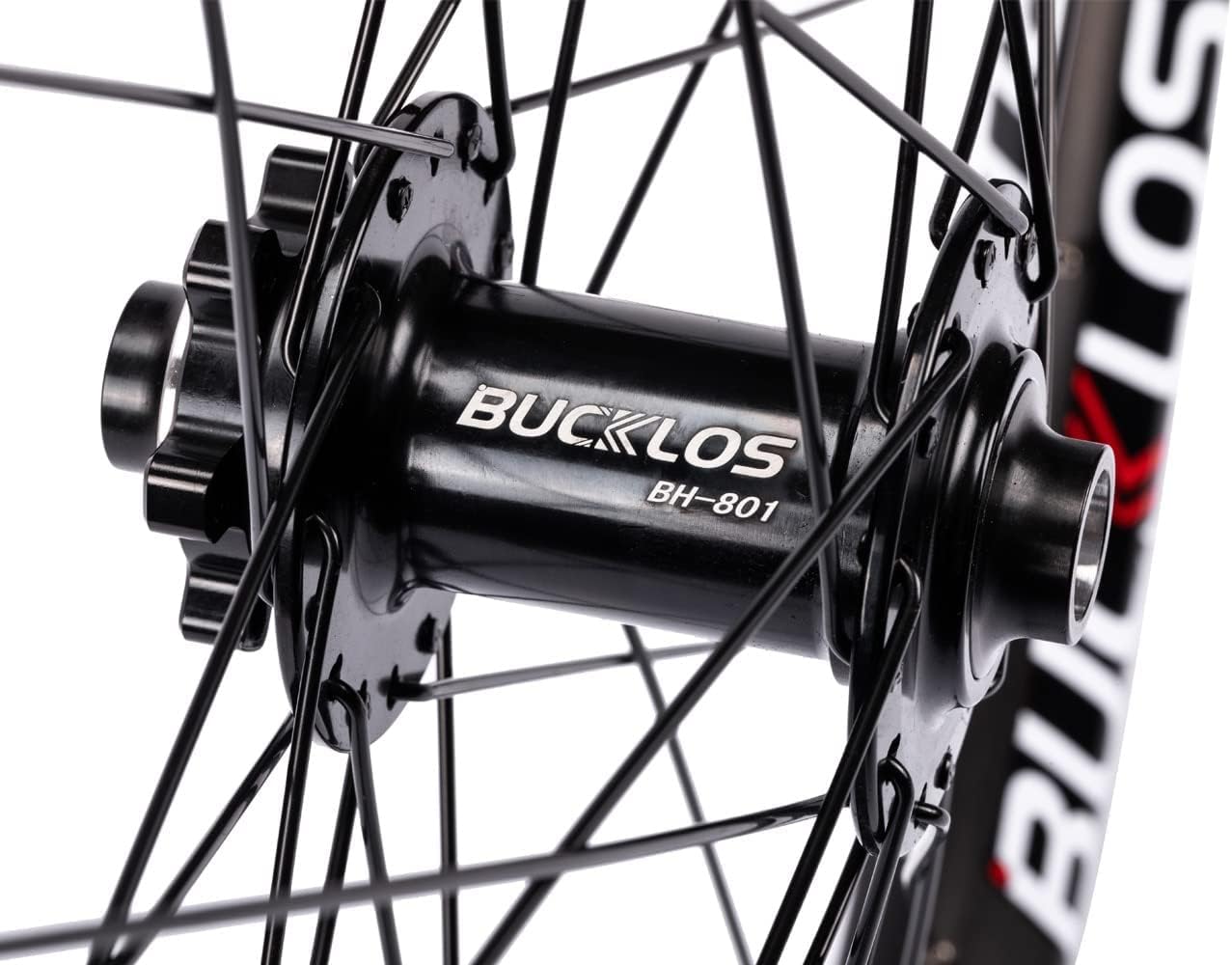 BUCKLOS Juego de ruedas para bicicleta de montaña de 27.529 pulgadas, delantero de 0.591 x 3.937in, trasero de 0.472 x 5.591in, rueda MTB, doble
