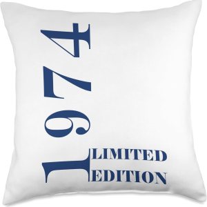 Retro Limited Birth Year 1974 Vintage Born Vintage Limited Edition Retro Birth Year 1974 Throw Pillow, 18×18, Multicolor Retro Limited Birth Year 1974 Vintage Born Vintage Limited Edition Retro Birth Year 1974 Throw Pillow, 18×18, Multicolor