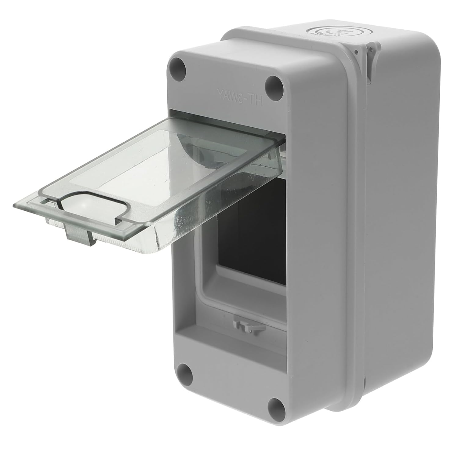 Caja de protección de distribución de 3 vías, caja de conexiones de distribución de energía con riel DIN Caja de conexiones Abs Caja eléctrica de