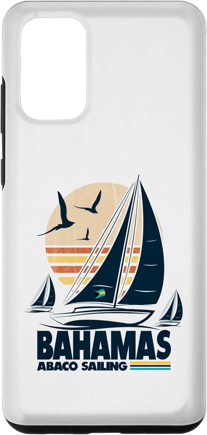 Galaxy S20+ Abaco Sloop Sailing Bahamas Regatta Sailboat Bahamian Flag Case